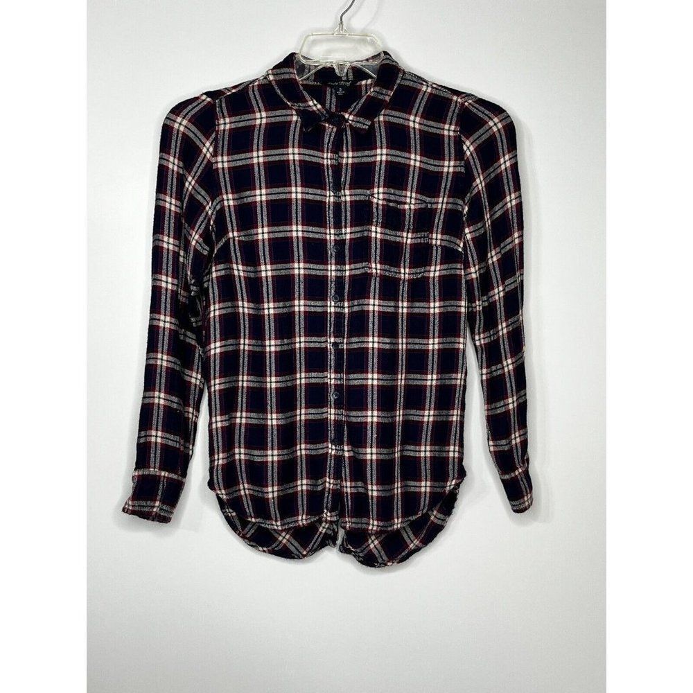 Lucky Brand‎ Multicolor Flannel Button Down Pocket Shirt Women's Size Small